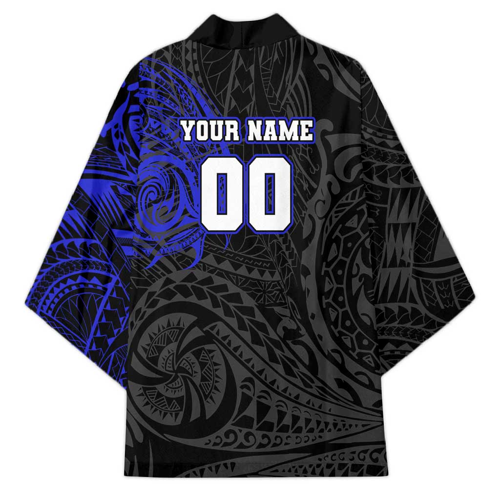 Personalized Canterbury-Bankstown Bulldogs Kimono Polynesian Tribal Chest and Sleeve Tattoo