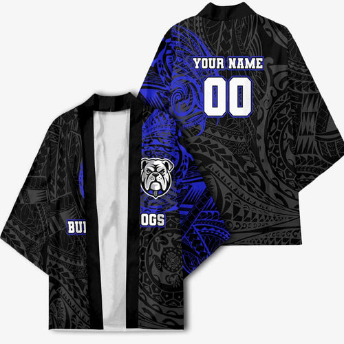 Personalized Canterbury-Bankstown Bulldogs Kimono Polynesian Tribal Chest and Sleeve Tattoo