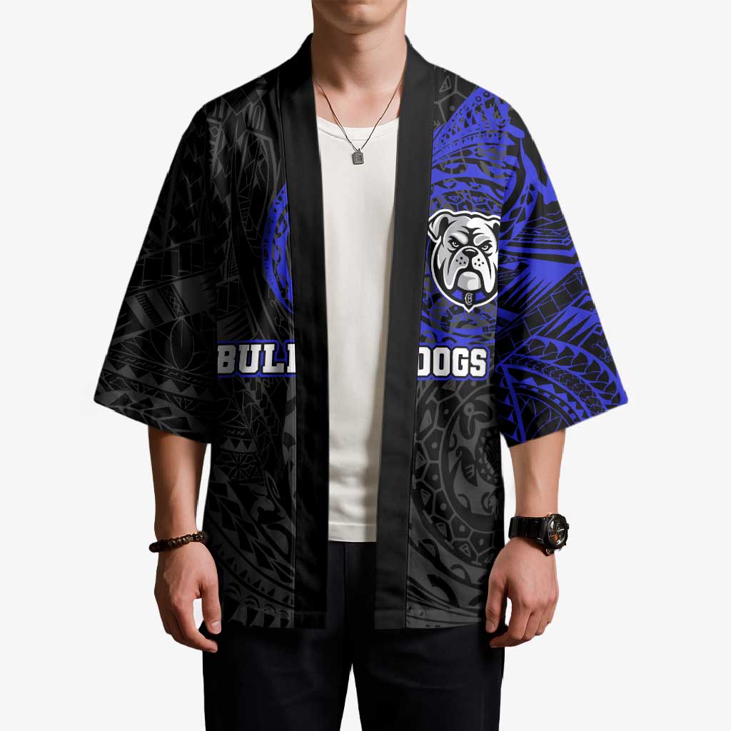Personalized Canterbury-Bankstown Bulldogs Kimono Polynesian Tribal Chest and Sleeve Tattoo
