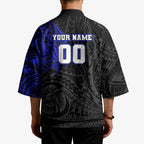 Personalized Canterbury-Bankstown Bulldogs Kimono Polynesian Tribal Chest and Sleeve Tattoo