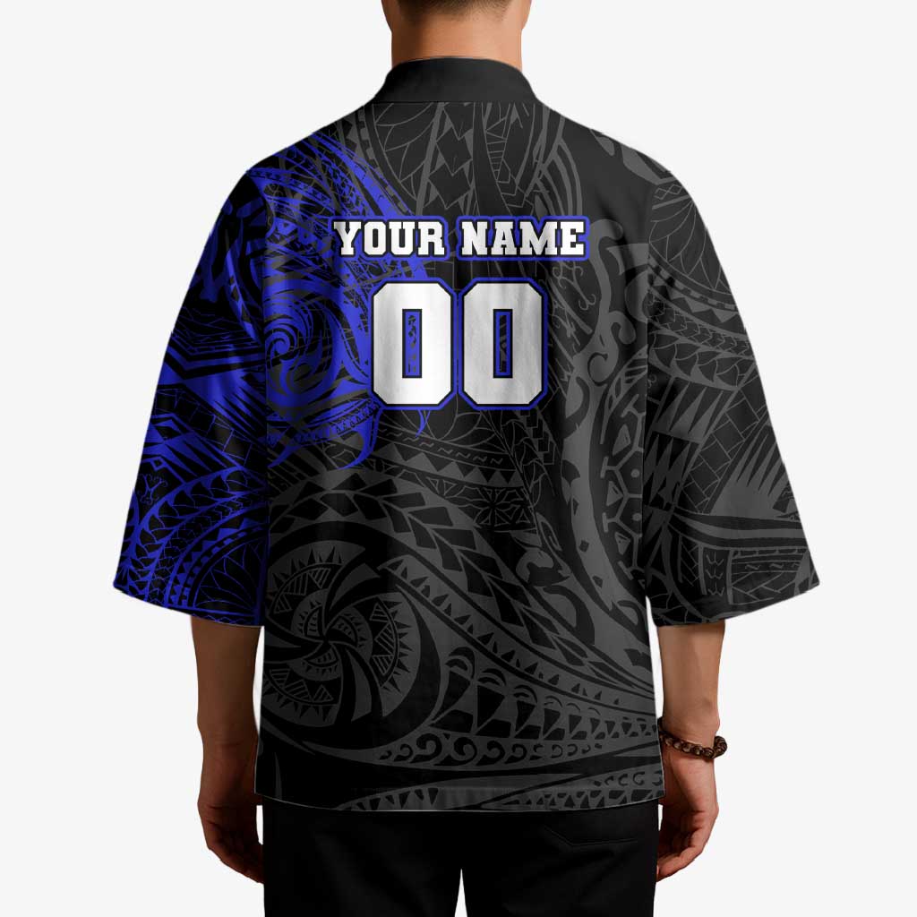 Personalized Canterbury-Bankstown Bulldogs Kimono Polynesian Tribal Chest and Sleeve Tattoo