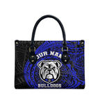 Personalized Canterbury-Bankstown Bulldogs Leather Bag Polynesian Tribal Chest and Sleeve Tattoo