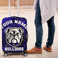 Personalized Canterbury-Bankstown Bulldogs Luggage Cover Polynesian Tribal Chest and Sleeve Tattoo