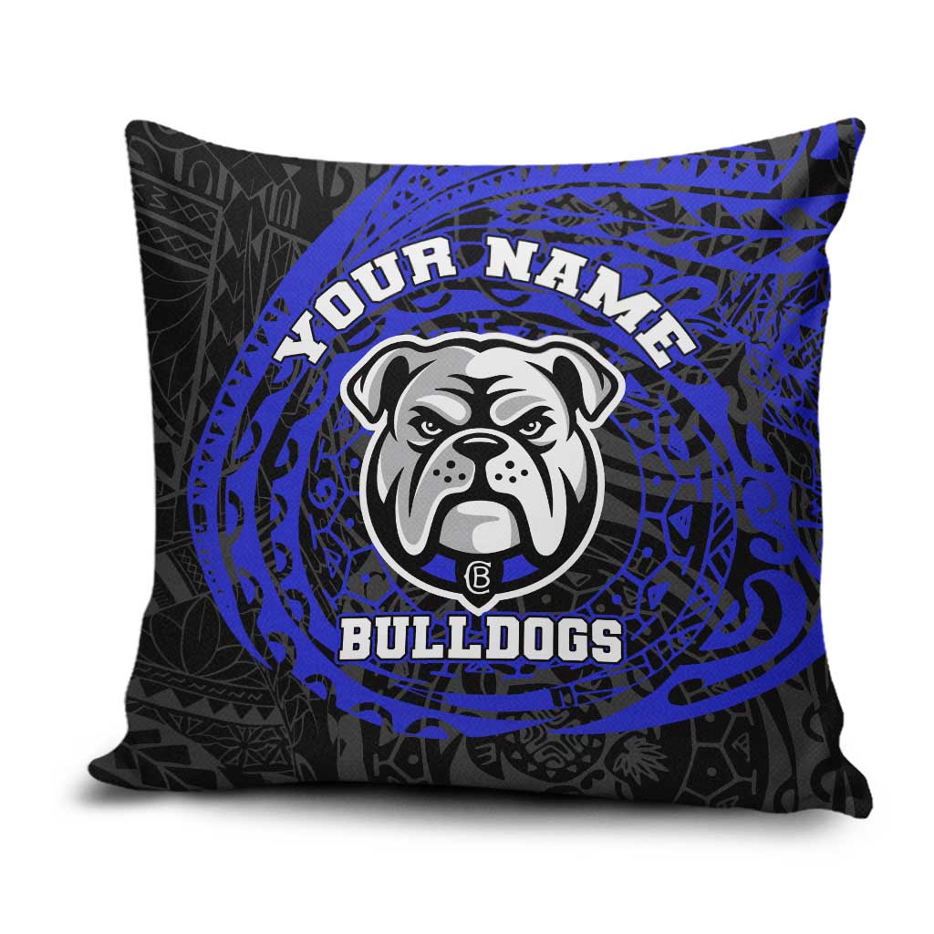 Personalized Canterbury-Bankstown Bulldogs Pillow Cover Polynesian Tribal Chest and Sleeve Tattoo