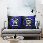 Personalized Canterbury-Bankstown Bulldogs Pillow Cover Polynesian Tribal Chest and Sleeve Tattoo