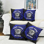 Personalized Canterbury-Bankstown Bulldogs Pillow Cover Polynesian Tribal Chest and Sleeve Tattoo