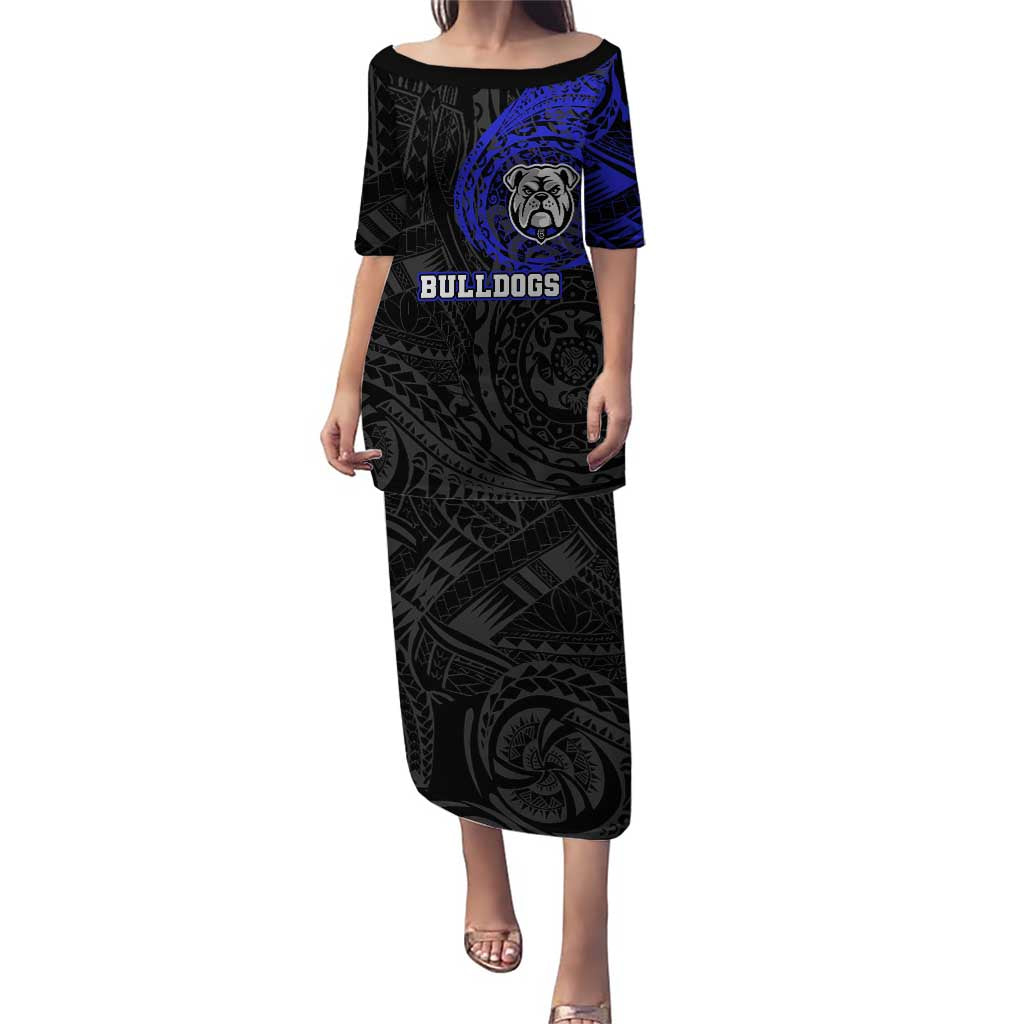 Personalized Canterbury-Bankstown Bulldogs Puletasi Polynesian Tribal Chest and Sleeve Tattoo