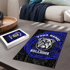 Personalized Canterbury-Bankstown Bulldogs Puzzle Polynesian Tribal Chest and Sleeve Tattoo