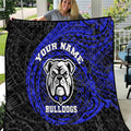 Personalized Canterbury-Bankstown Bulldogs Quilt Polynesian Tribal Chest and Sleeve Tattoo