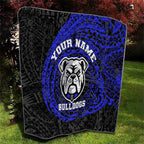 Personalized Canterbury-Bankstown Bulldogs Quilt Polynesian Tribal Chest and Sleeve Tattoo