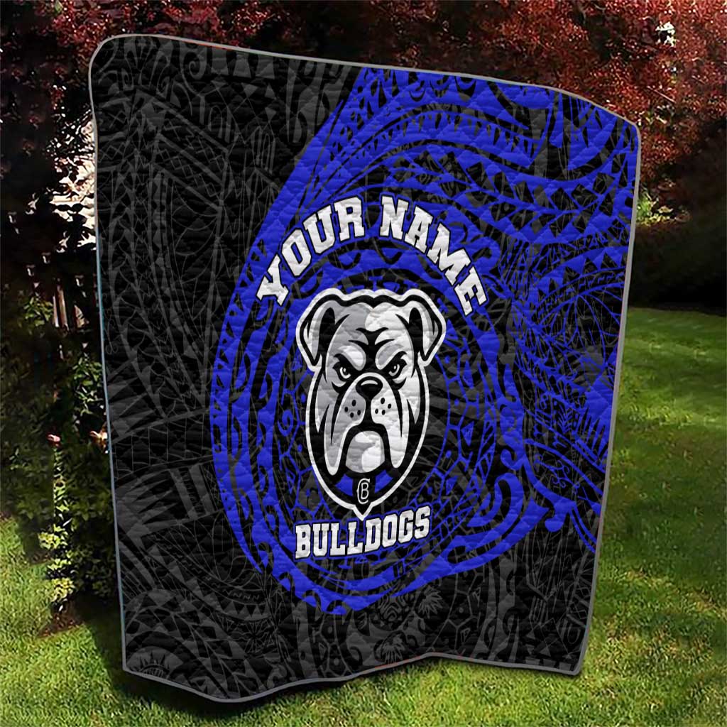 Personalized Canterbury-Bankstown Bulldogs Quilt Polynesian Tribal Chest and Sleeve Tattoo