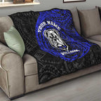 Personalized Canterbury-Bankstown Bulldogs Quilt Polynesian Tribal Chest and Sleeve Tattoo