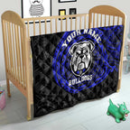 Personalized Canterbury-Bankstown Bulldogs Quilt Polynesian Tribal Chest and Sleeve Tattoo