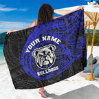 Personalized Canterbury-Bankstown Bulldogs Sarong Polynesian Tribal Chest and Sleeve Tattoo