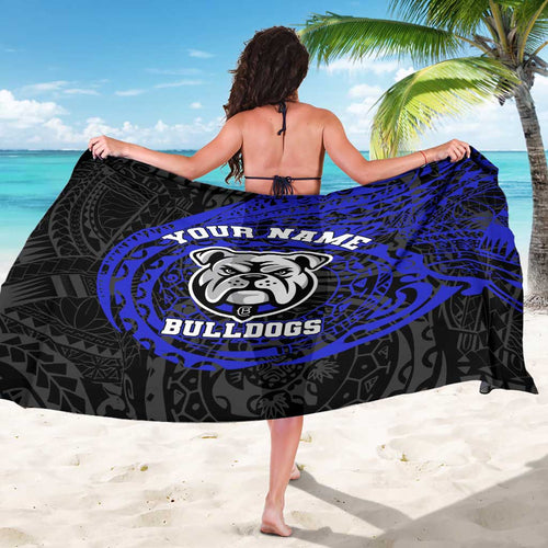 Personalized Canterbury-Bankstown Bulldogs Sarong Polynesian Tribal Chest and Sleeve Tattoo