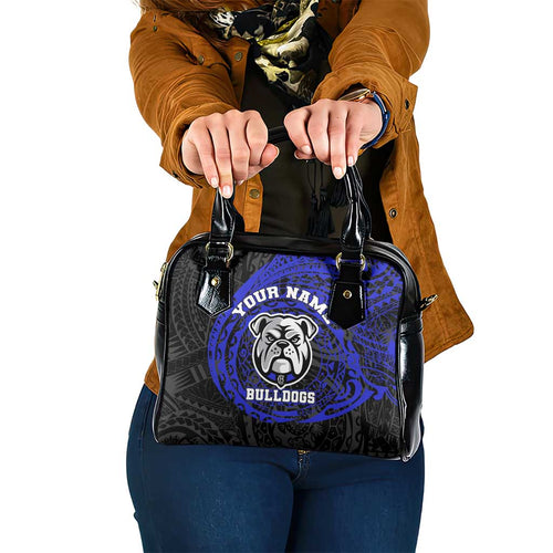 Personalized Canterbury-Bankstown Bulldogs Shoulder Handbag Polynesian Tribal Chest and Sleeve Tattoo