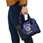 Personalized Canterbury-Bankstown Bulldogs Shoulder Handbag Polynesian Tribal Chest and Sleeve Tattoo