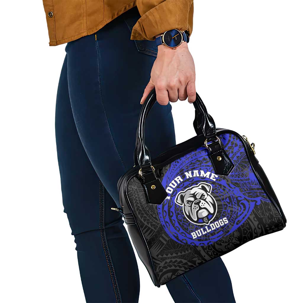 Personalized Canterbury-Bankstown Bulldogs Shoulder Handbag Polynesian Tribal Chest and Sleeve Tattoo