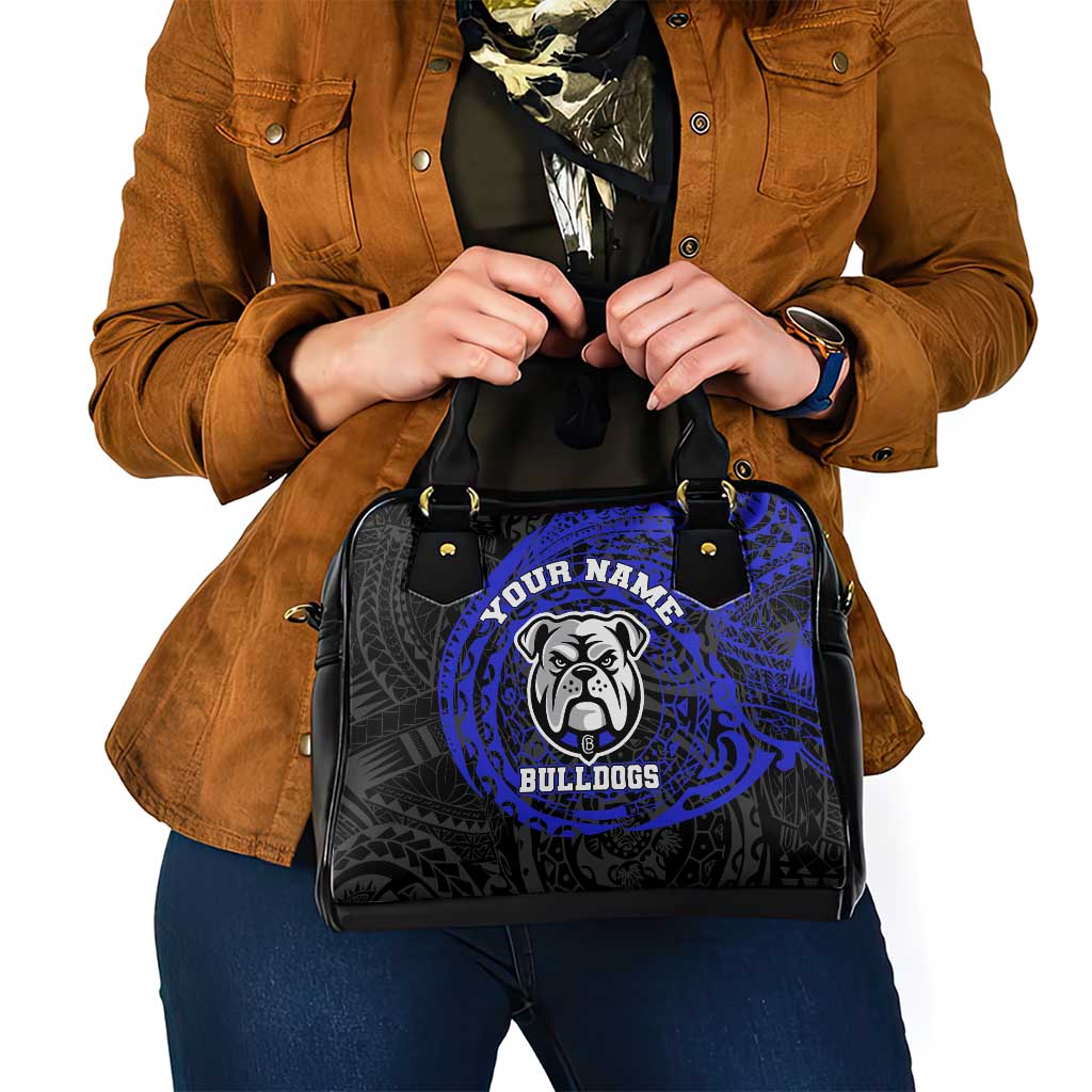 Personalized Canterbury-Bankstown Bulldogs Shoulder Handbag Polynesian Tribal Chest and Sleeve Tattoo