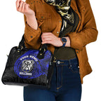 Personalized Canterbury-Bankstown Bulldogs Shoulder Handbag Polynesian Tribal Chest and Sleeve Tattoo