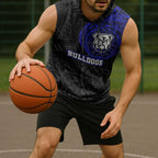 Personalized Canterbury-Bankstown Bulldogs Sleeveless Hoodie Polynesian Tribal Chest and Sleeve Tattoo