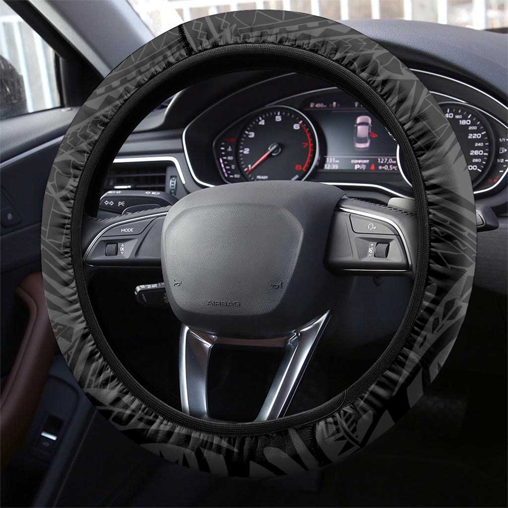 Canterbury-Bankstown Bulldogs Steering Wheel Cover Polynesian Tribal Chest and Sleeve Tattoo