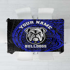 Personalized Canterbury-Bankstown Bulldogs Tablecloth Polynesian Tribal Chest and Sleeve Tattoo
