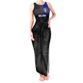 Personalized Canterbury-Bankstown Bulldogs Tank Maxi Dress Polynesian Tribal Chest and Sleeve Tattoo