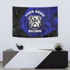 Personalized Canterbury-Bankstown Bulldogs Tapestry Polynesian Tribal Chest and Sleeve Tattoo