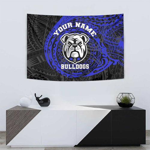 Personalized Canterbury-Bankstown Bulldogs Tapestry Polynesian Tribal Chest and Sleeve Tattoo