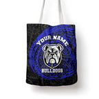 Personalized Canterbury-Bankstown Bulldogs Tote Bag Polynesian Tribal Chest and Sleeve Tattoo