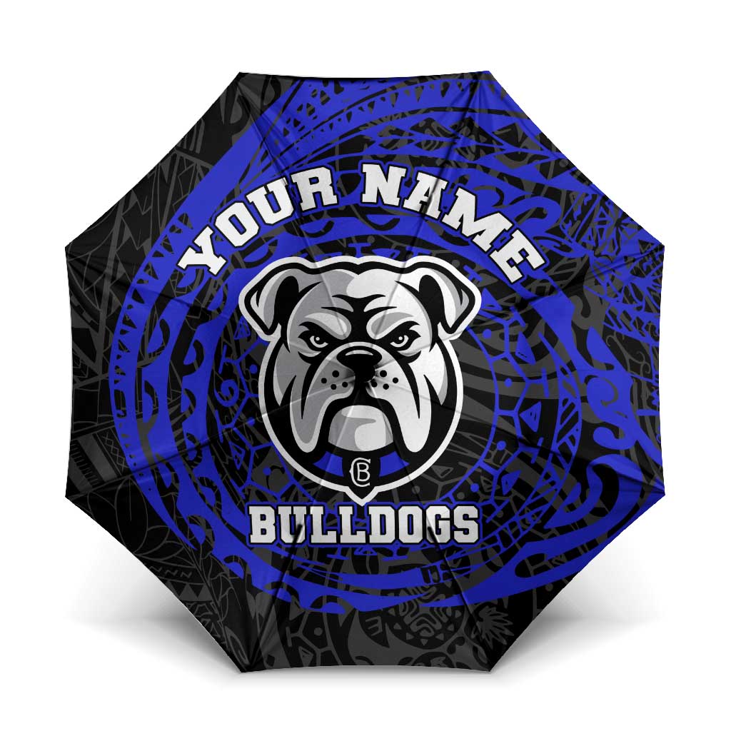 Personalized Canterbury-Bankstown Bulldogs Umbrella Polynesian Tribal Chest and Sleeve Tattoo
