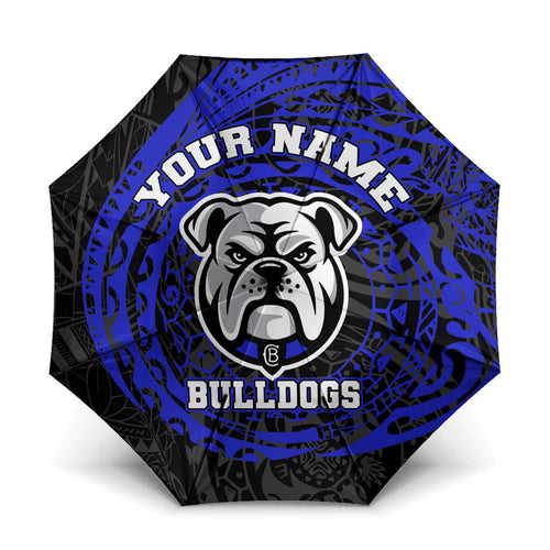 Personalized Canterbury-Bankstown Bulldogs Umbrella Polynesian Tribal Chest and Sleeve Tattoo
