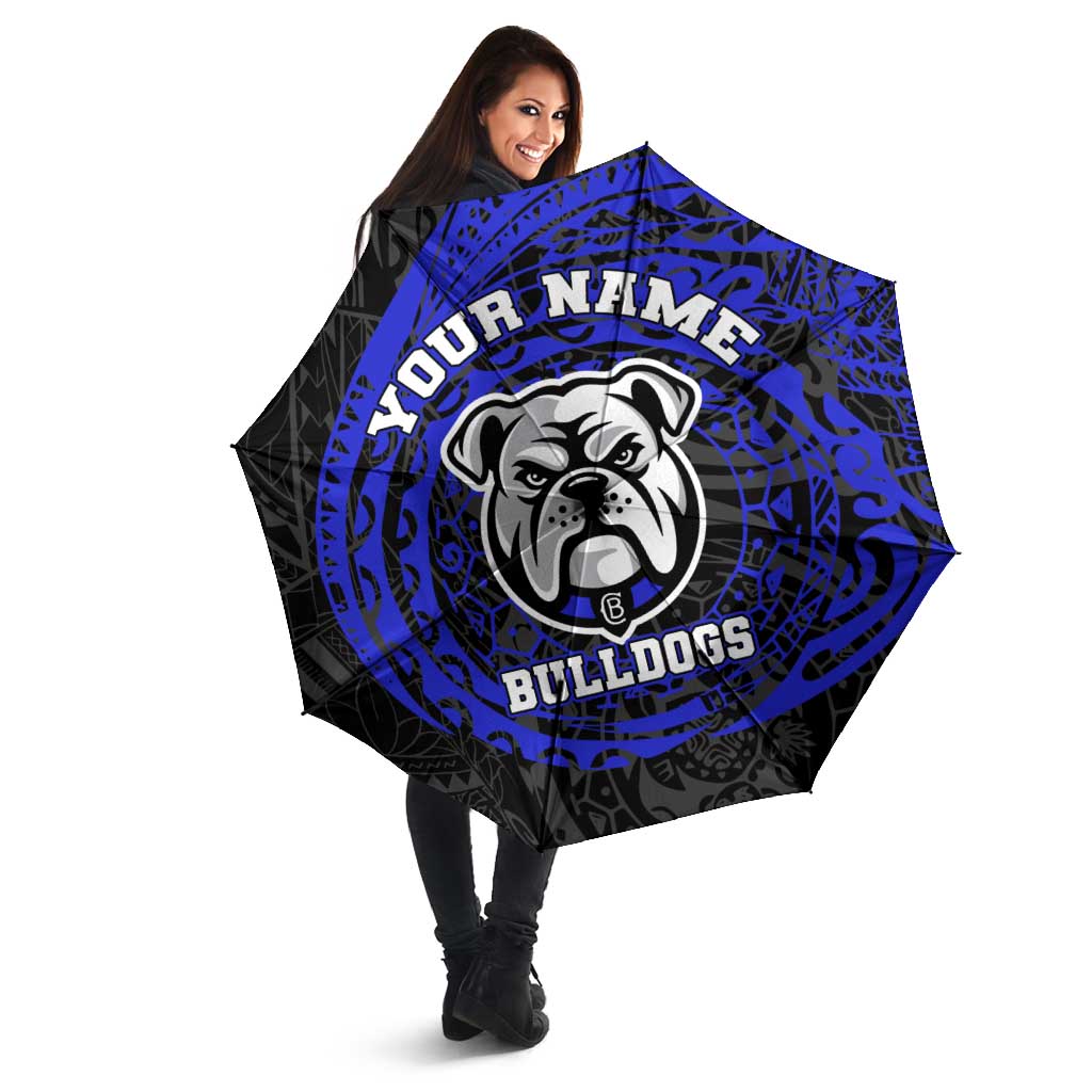 Personalized Canterbury-Bankstown Bulldogs Umbrella Polynesian Tribal Chest and Sleeve Tattoo