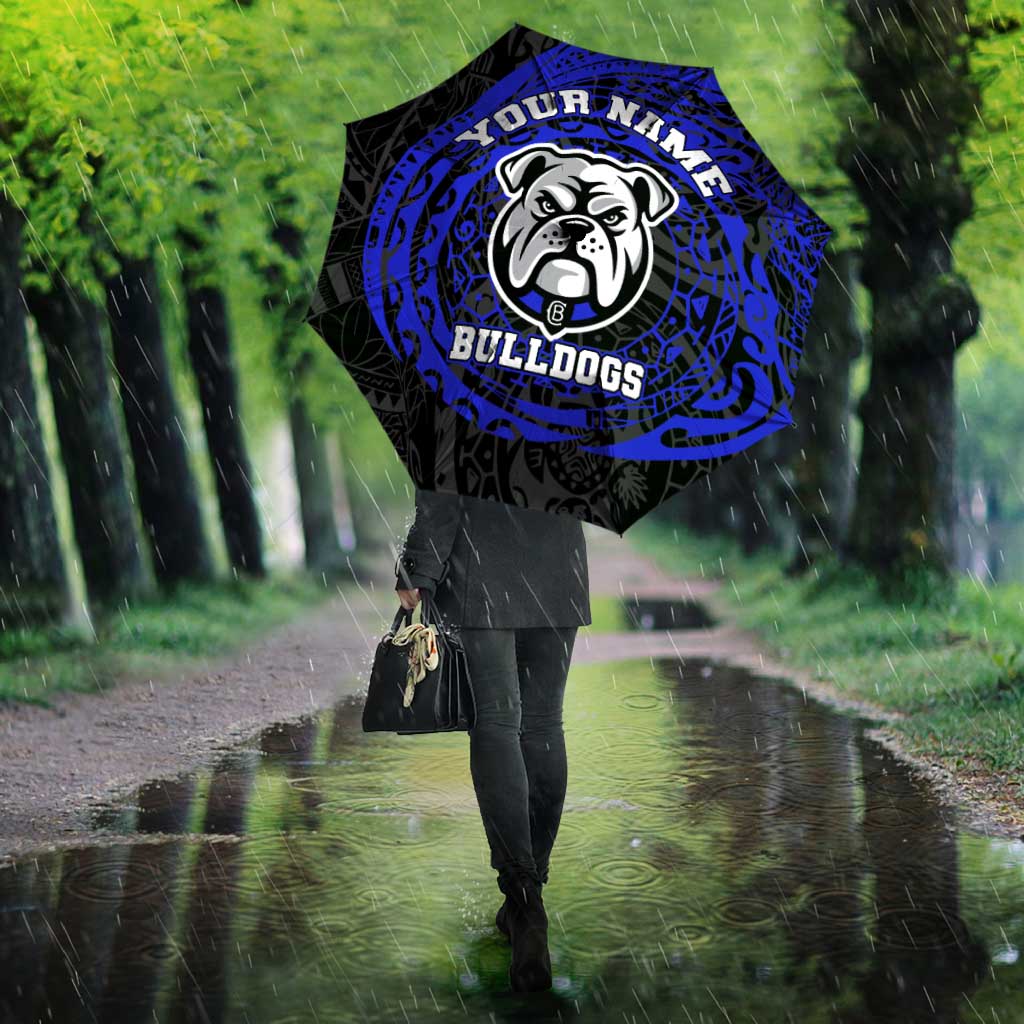 Personalized Canterbury-Bankstown Bulldogs Umbrella Polynesian Tribal Chest and Sleeve Tattoo