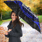 Personalized Canterbury-Bankstown Bulldogs Umbrella Polynesian Tribal Chest and Sleeve Tattoo