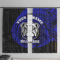 Personalized Canterbury-Bankstown Bulldogs Window Curtain Polynesian Tribal Chest and Sleeve Tattoo