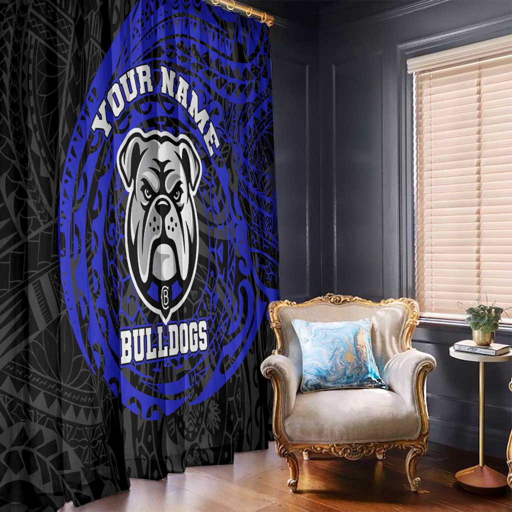 Personalized Canterbury-Bankstown Bulldogs Window Curtain Polynesian Tribal Chest and Sleeve Tattoo