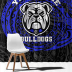 Personalized Canterbury-Bankstown Bulldogs Window Curtain Polynesian Tribal Chest and Sleeve Tattoo