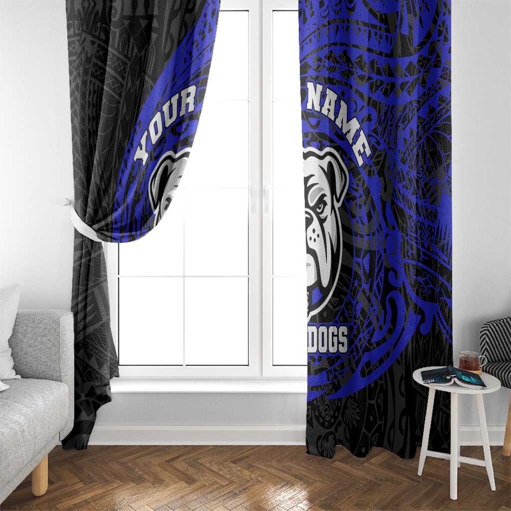Personalized Canterbury-Bankstown Bulldogs Window Curtain Polynesian Tribal Chest and Sleeve Tattoo