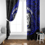 Personalized Canterbury-Bankstown Bulldogs Window Curtain Polynesian Tribal Chest and Sleeve Tattoo
