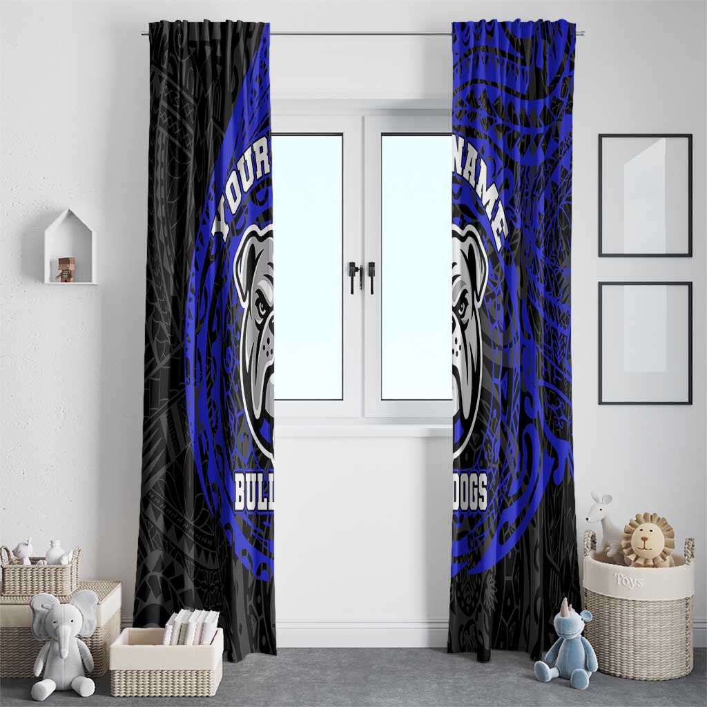 Personalized Canterbury-Bankstown Bulldogs Window Curtain Polynesian Tribal Chest and Sleeve Tattoo