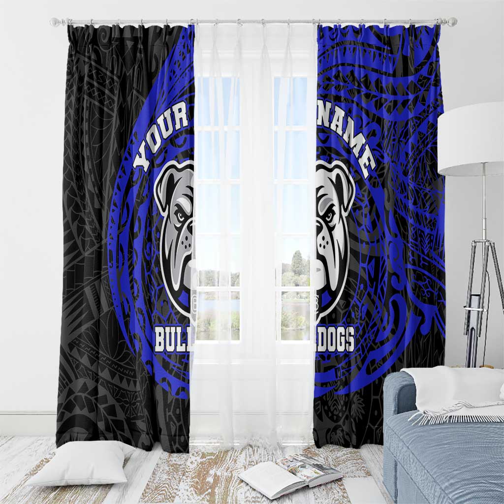 Personalized Canterbury-Bankstown Bulldogs Window Curtain Polynesian Tribal Chest and Sleeve Tattoo