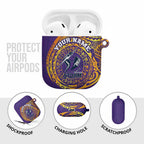 Personalized Melbourne Storm AirPods Case Polynesian Tribal Chest and Sleeve Tattoo