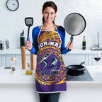 Personalized Melbourne Storm Apron Polynesian Tribal Chest and Sleeve Tattoo