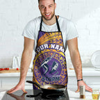 Personalized Melbourne Storm Apron Polynesian Tribal Chest and Sleeve Tattoo