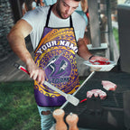 Personalized Melbourne Storm Apron Polynesian Tribal Chest and Sleeve Tattoo
