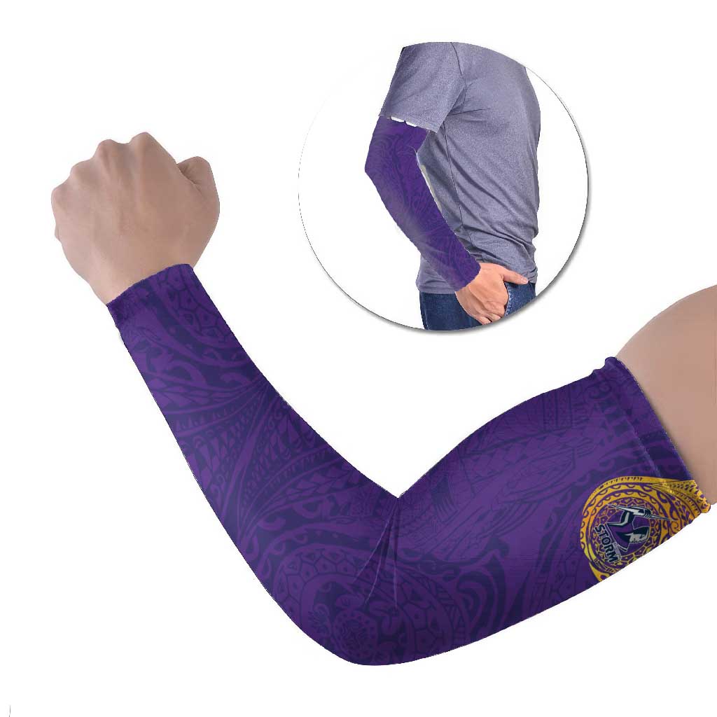 Personalized Melbourne Storm Arm Sleeves Polynesian Tribal Chest and Sleeve Tattoo