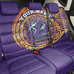 Personalized Melbourne Storm Back Car Seat Cover Polynesian Tribal Chest and Sleeve Tattoo
