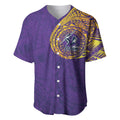 Personalized Melbourne Storm Baseball Jersey Polynesian Tribal Chest and Sleeve Tattoo